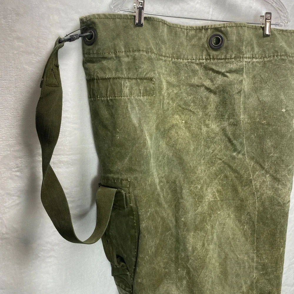 Vintage Olive Green Canvas‎ FieldArmy Duffle Bag